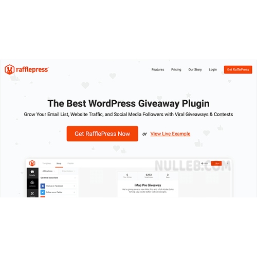 RafflePress Pro – En İyi WordPress Hediye ve Yarışma Eklentisi