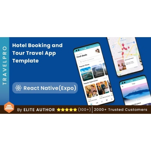 React Native'de React Native Otel Rezervasyonu ve Tur Seyahati Uygulama Şablonu | SeyahatPro