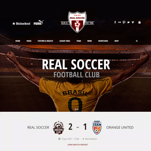 Gerçek Futbol – Spor Kulüpleri Duyarlı WP Teması