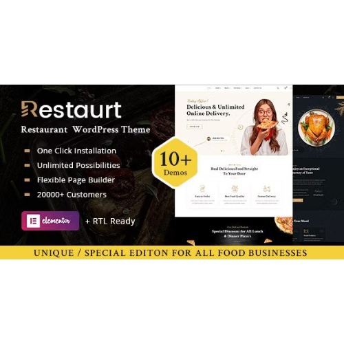 Restaurt – Restoran WordPress Teması