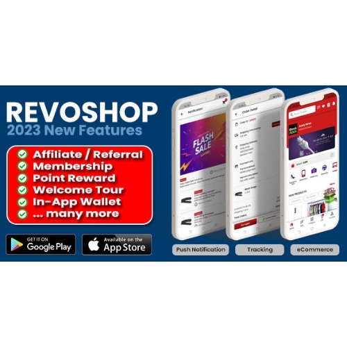 RevoWOO – e-Ticaret / Woocommerce Flutter Android iOS Uygulaması – Moda Elektronik Alet Bakkal Diğer