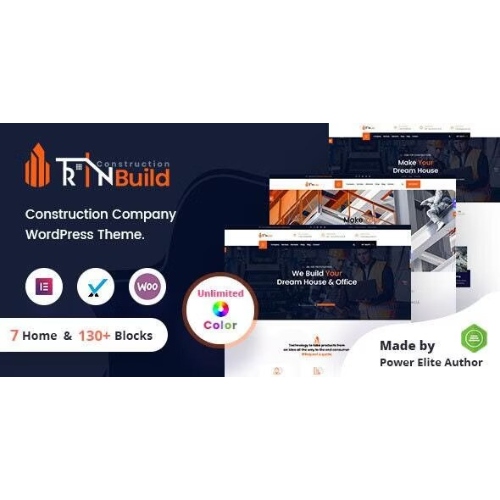 RinBuild – İnşaat İnşaat Şirketi WordPress Teması + RTL