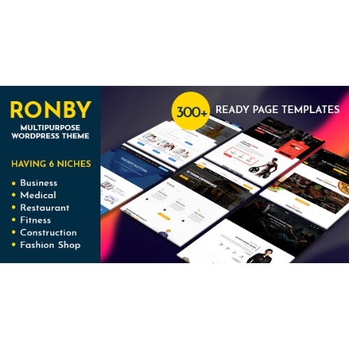 Ronby | 6 Niş İş Çok Amaçlı WordPress Teması