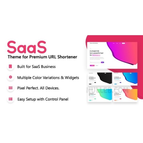 Premium URL Kısaltıcı için SaaS Teması