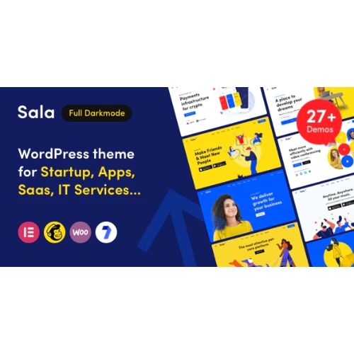 Sala – Başlangıç ​​ve SaaS WordPress Teması