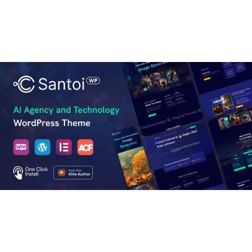 Santoi – Yapay Zeka Ajansı ve Teknoloji WordPress Teması