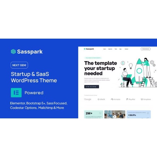 Sasspark – Başlangıç ​​WordPress Teması