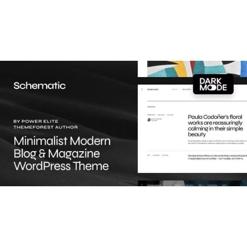 Şematik – Minimalist Blog ve Dergi WordPress Teması