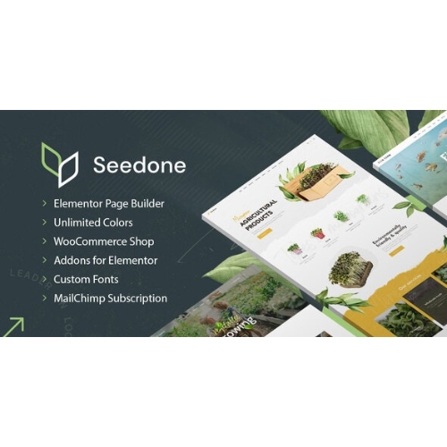 SeedOne – Tarım WordPress teması