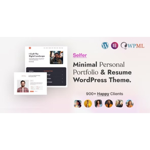 Selfer – Minimal Kişisel Portföy WordPress Teması