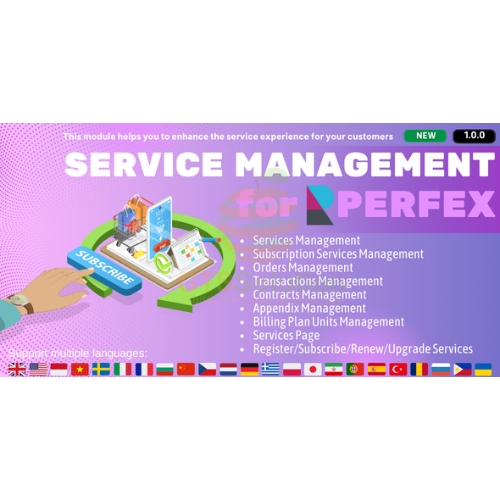 Perfex CRM için Hizmet Yönetimi modülü