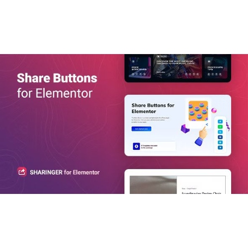 Sharinger – Elementor için Paylaşma Düğmeleri