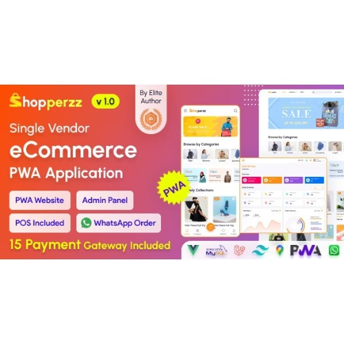 Shopperzz – POS ve WhatsApp Siparişi ile PWA e-Ticaret CMS | Envanter Yönetimi