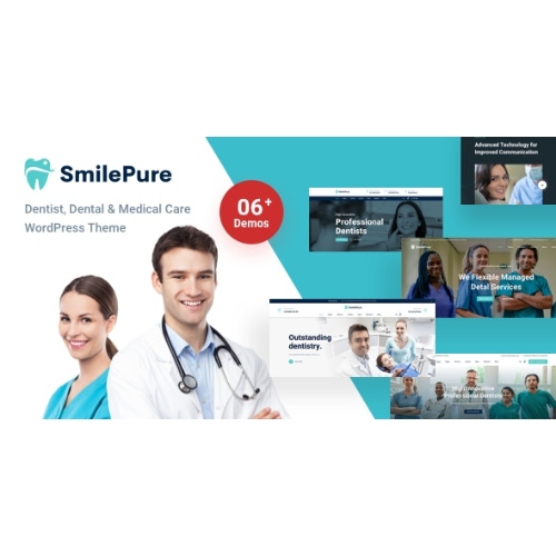 SmilePure – Diş ve Tıbbi Bakım WordPress Teması