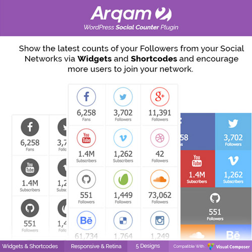 WordPress için Sosyal Sayaç Eklentisi – Arqam WordPress için Sosyal Sayaç Eklentisi – Arqam - Görsel 1