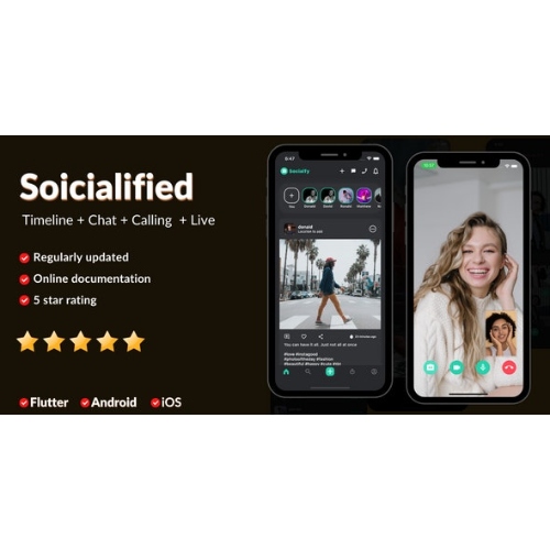 Sosyal medya uygulaması klonu (instagram, facebook, bağlantılı vb.) + Node.js soketi Sohbet + Arama + Canlı Yayın