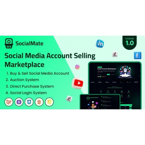 SocialMate – Sosyal Medya Hesap Satış Pazaryeri