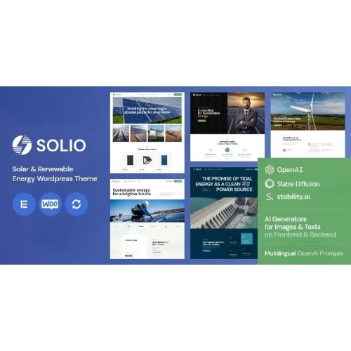 Solio – Güneş ve Yenilenebilir Enerji WordPress Teması