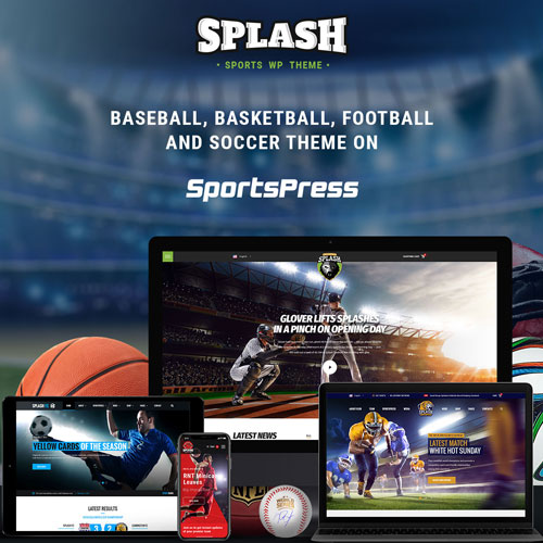 Splash Sport – Basketbol, ​​Futbol, ​​Futbol ve Beyzbol Kulüpleri için WordPress Spor Teması