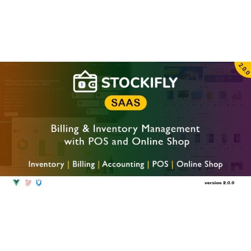 Stockifly SAAS – POS ve Çevrimiçi Mağaza ile Faturalandırma ve Envanter Yönetimi