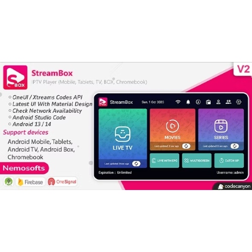 StreamBox – IPTV Oynatıcı (Android Mobil, Tabletler, TV, BOX, Chromebook)