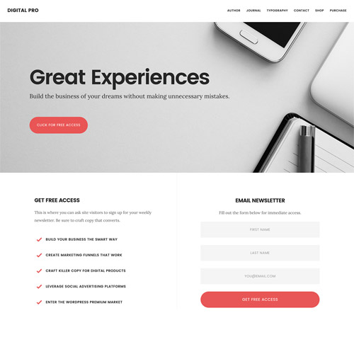 StudioPress Digital Pro Genesis WordPress Teması