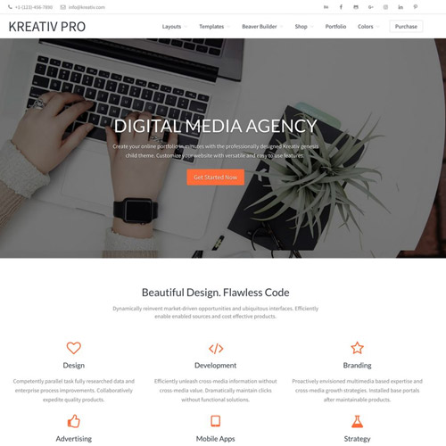 StudioPress Kreativ Pro Genesis WordPress Teması