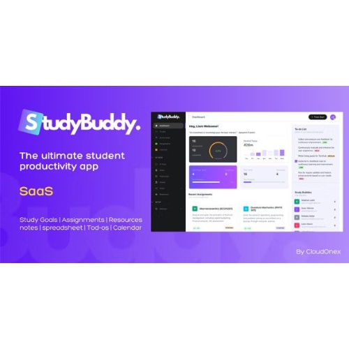 StudyBuddy SaaS – İşbirlikçi Öğrenci Verimlilik Aracı