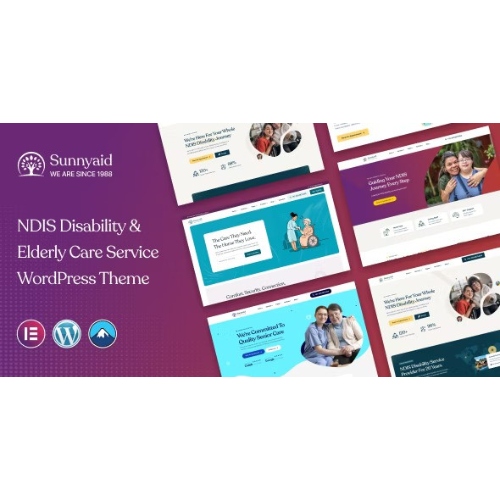 Sunnyaid – NDIS Engelli ve Yaşlı Bakım Hizmeti WordPress Teması