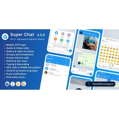 Süper Sohbet – Grup Sohbetleri ve Sesli/Görüntülü Aramalarla Android Sohbet Uygulaması – Whatsapp Clone