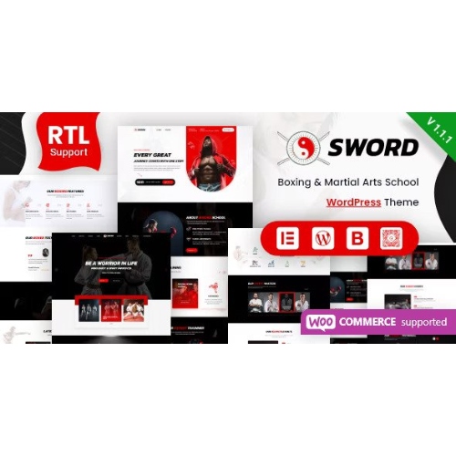 Kılıç – Dövüş Sanatları Boks WordPress Teması + RTL