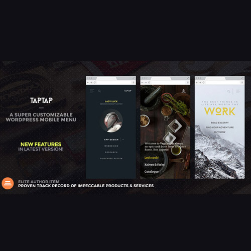 TapTap: Süper Özelleştirilebilir Bir WordPress Mobil Menüsü