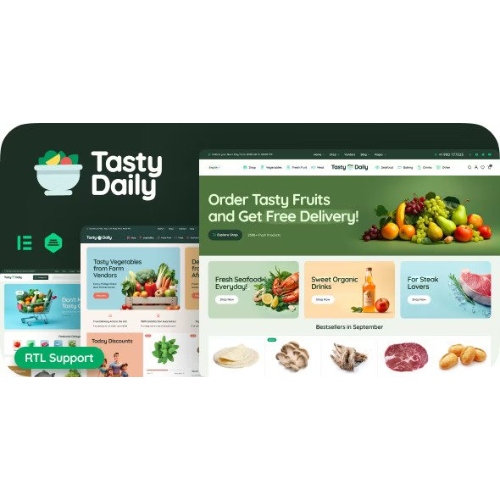 Tasty Daily – Market ve Yiyecek WooCommerce Teması