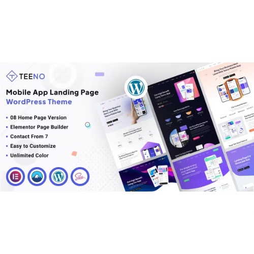 Teeno – Uygulama Açılışı WordPress Teması