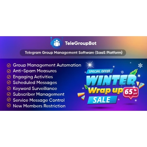 TeleGroupBot – Telegram Grup Yönetim Yazılımı (SaaS Platformu)