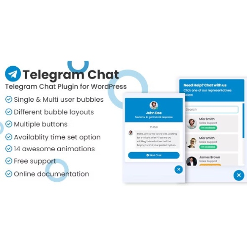 Telegram Sohbet Desteği Pro WordPress Eklentisi