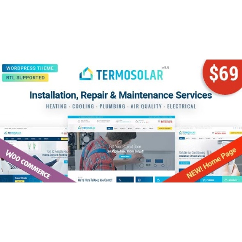 Termosolar – Bakım Hizmetleri WordPress Teması