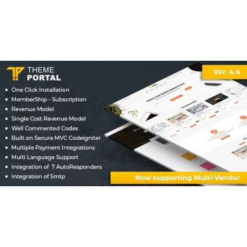 Tema portalı çok satıcılı e-Ticaret pazarı – dijital ürünler, temalar, eklentiler, php betiği satın