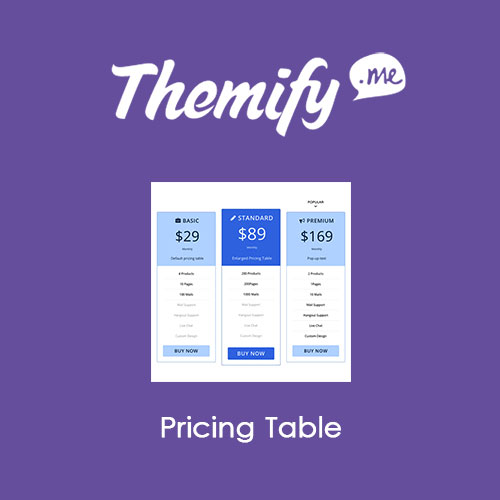 Themify Builder Fiyatlandırma Tablosu