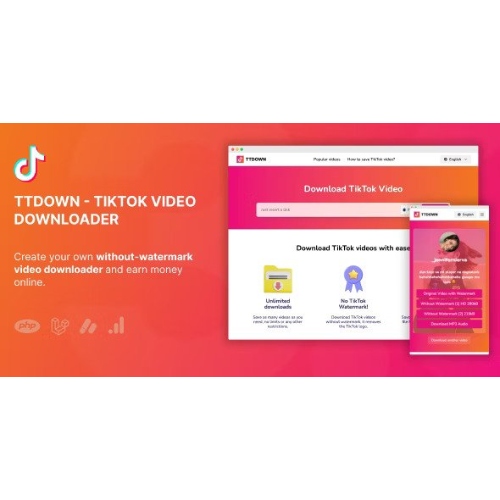 Filigran ve Müzik Çıkarıcı Olmadan TikTok Video İndirici