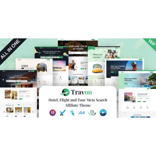 Travon – Otel, Uçuş ve Tur Meta Arama Affiliate Teması