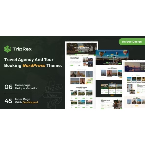 TripRex – Seyahat Acentası ve Tur Rezervasyonu WordPress Teması