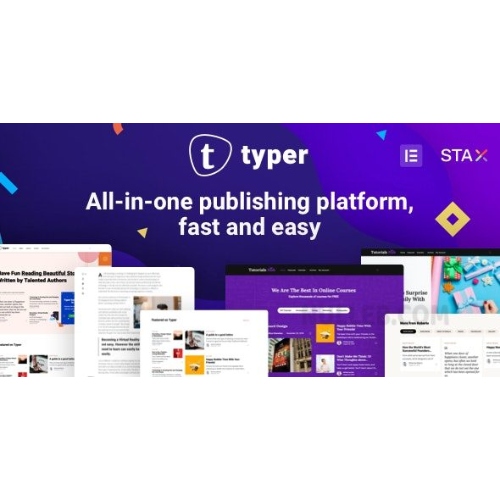 Typer – Çok Yazarlı Yayıncılık WordPress Teması