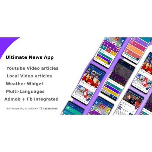 Ultimate News Uygulaması (Video,Youtube,Hava Durumu,Anket)