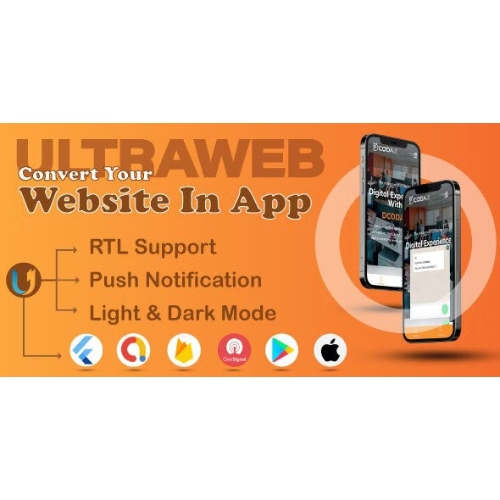 Ultra Web'den Uygulamaya – Flutter ile Web Sitesini Uygulamaya Dönüştürün | Web Görünümü Uygulaması | Web sitesinden mobil uygulamaya