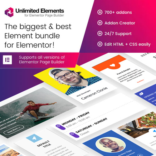 Elementor Sayfa Oluşturucu için Sınırsız Öğe