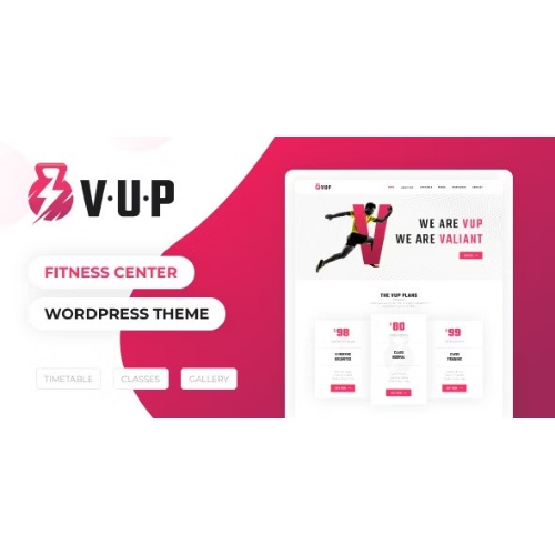 VUP – Fitness Merkezi WordPress Teması VUP – Fitness Merkezi WordPress Teması - Görsel 1