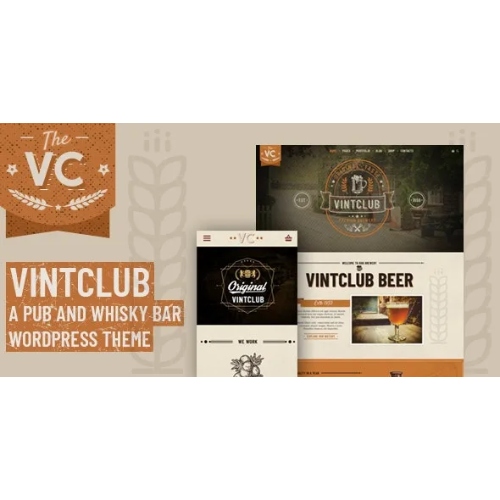 VintClub – Bir Pub ve Viski Barı WordPress Teması