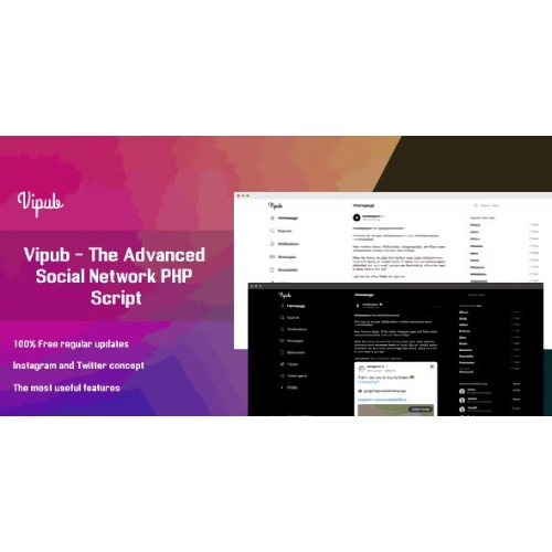 Vipub – Gelişmiş Sosyal Ağ PHP Scripti