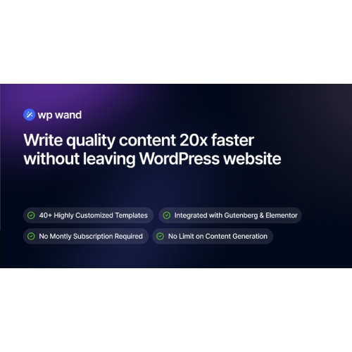 WP Wand Pro – WordPress için Ücretsiz Yapay Zeka İçerik Oluşturma Eklentisi